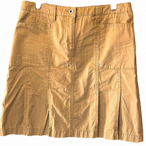 Vintage ESPRIT 90s Y2K Cotton Pinstripe Mini Skirt with Pleats